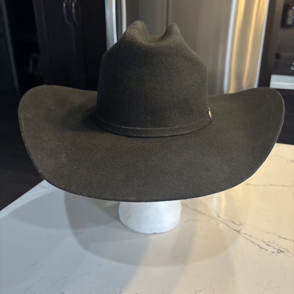 Ariat 3X SW4 6.3/4 Black Premium Wool Cowboy Hat